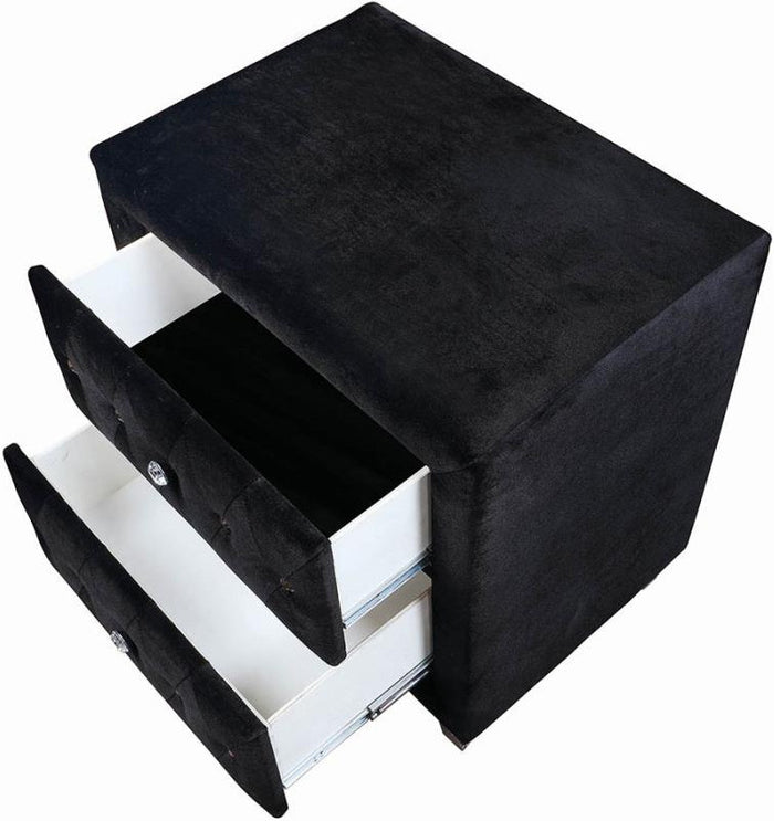 QUINTON Black 26" Wide Night Stand