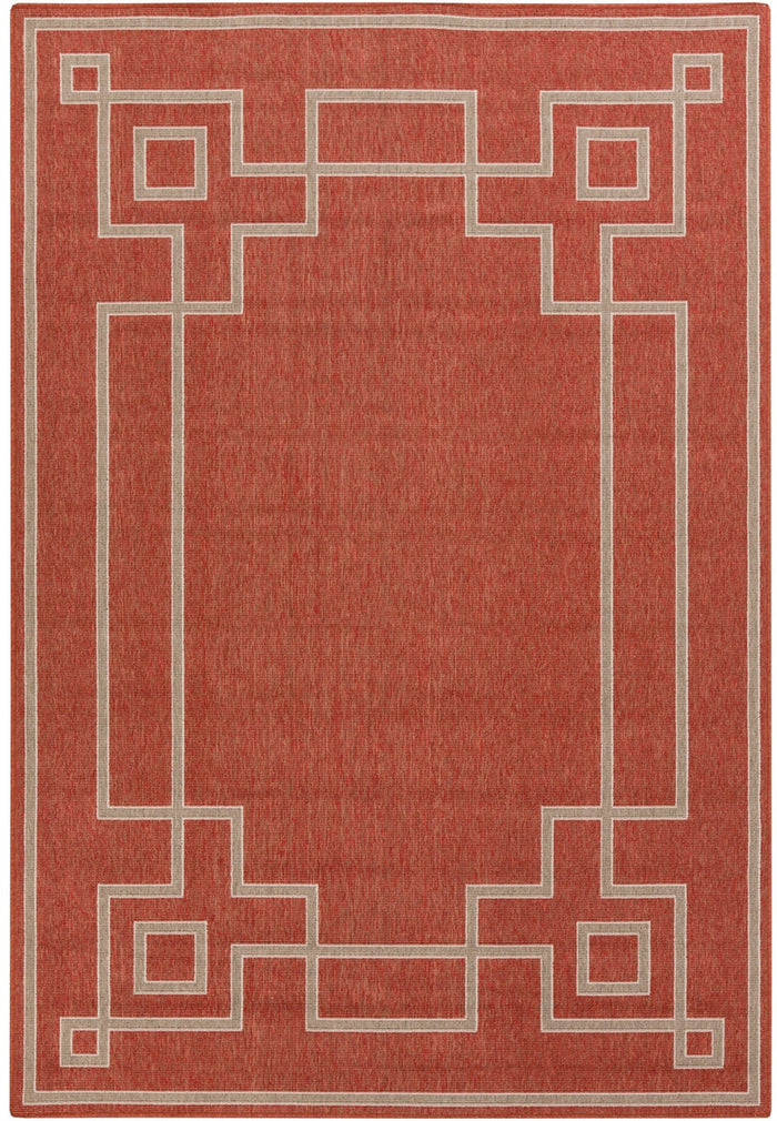 Raina Rust 5' x 7' Rug (Indoor/Outdoor)