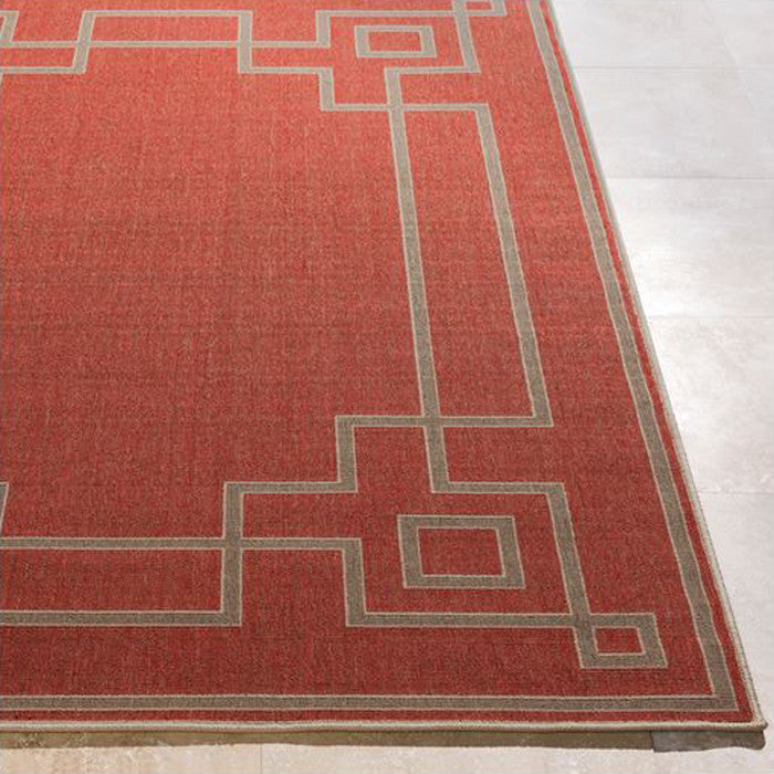 Raina Rust 5' x 7' Rug (Indoor/Outdoor)