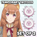 Raphtalia - The Rising of the Shield Hero | Temporary Tattoos | SET OF 2 - AlunaCreates