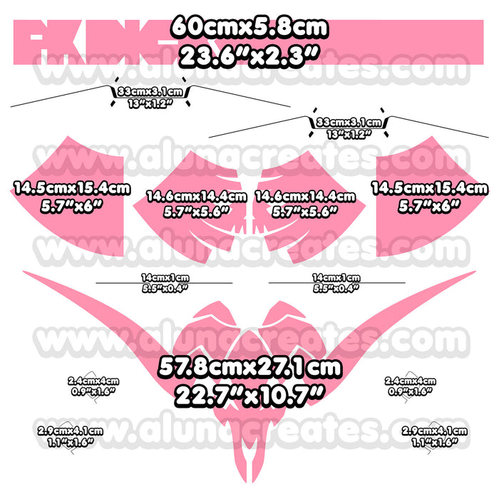 Rebecca - Cyberpunk: Edgerunners | READY TO PRINT .PDF TATTOOS | FULL SET - AlunaCreates