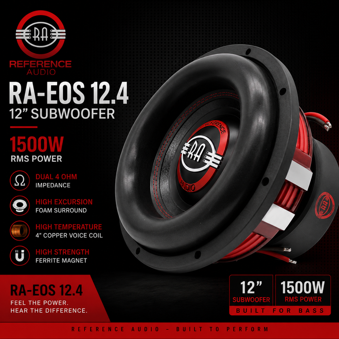 Referance Audio RA-EOS 12.4 12″ 1500w RMS D4 4ohm