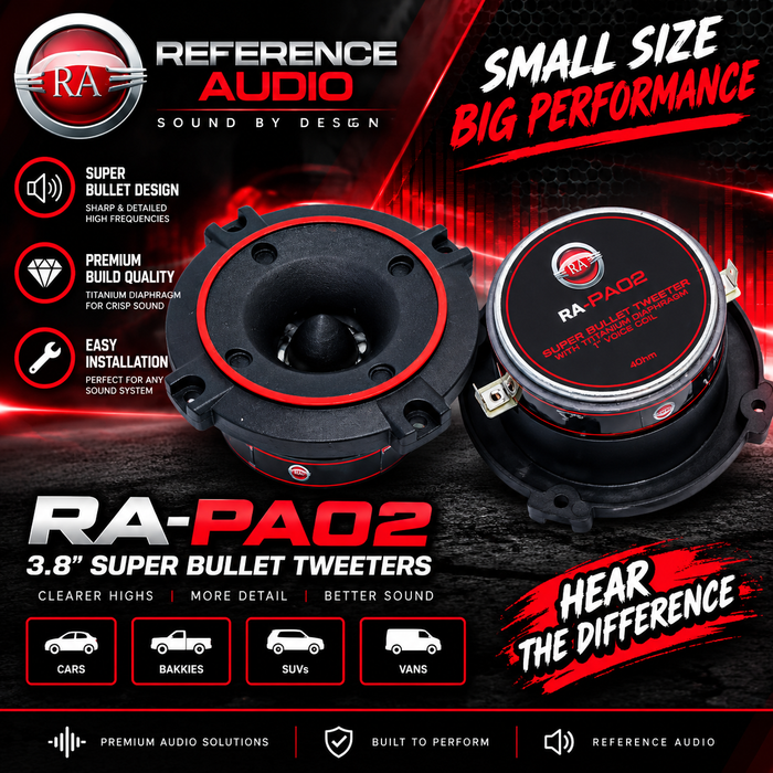 Reference Audio RA-PA2 3.8 Super Bullet Tweeters Pair