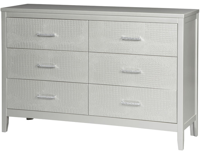 Rianni Silver Dresser & Mirror