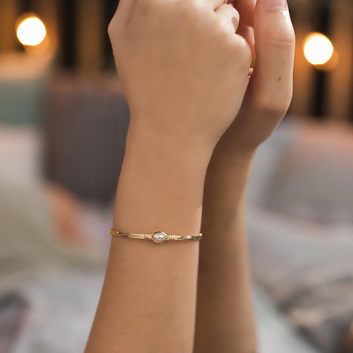 "Ronaldo Jewelry : The Pearl of My Heart Bracelet  - Gifts for her - Gold jewelry - gold bracelet - Ronaldo bracelet "