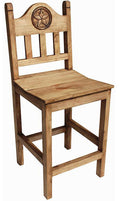 RUSTIC STAR 24" Barstool