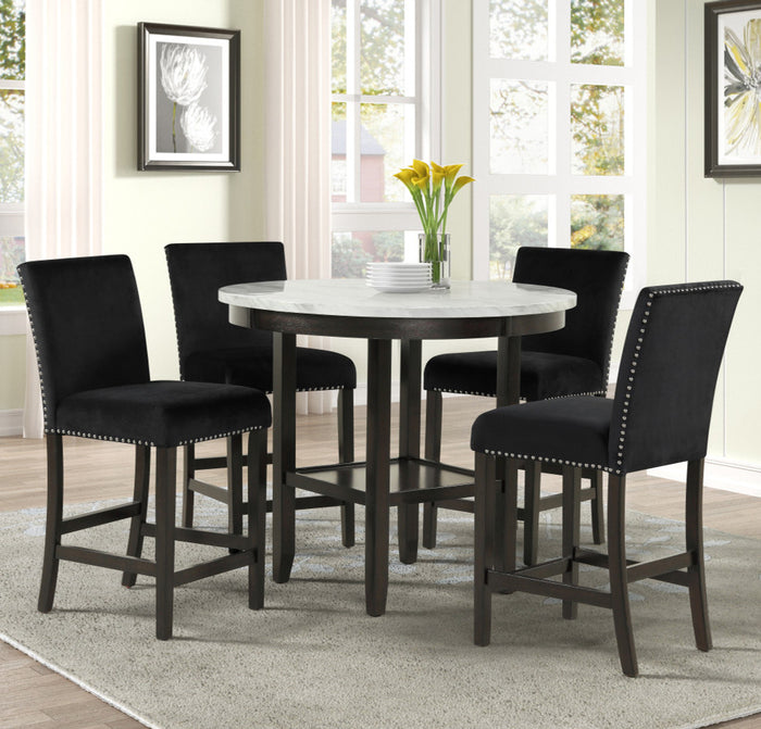 SAFIRE Black Counter Height Chair