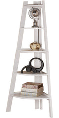 San Gabriel White Corner Shelf