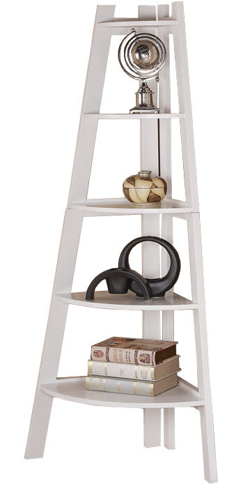 San Gabriel White Corner Shelf