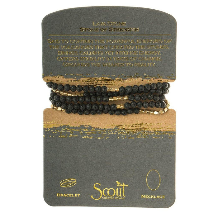 "Scout Curated Wears : Lava Stone Wrap - Stone of Strength -"