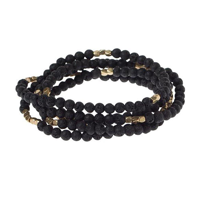 "Scout Curated Wears : Lava Stone Wrap - Stone of Strength -"