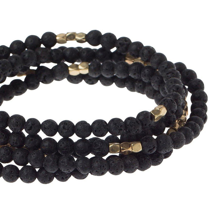 "Scout Curated Wears : Lava Stone Wrap - Stone of Strength -"