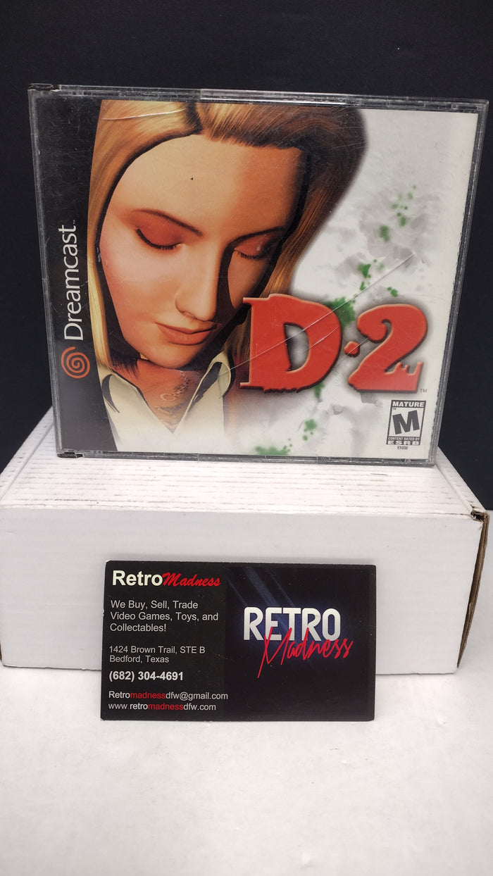 Sega Dreamcast D2 Discs 1 2 3 In Case Missing Disc 4 No Manual Cracked Case