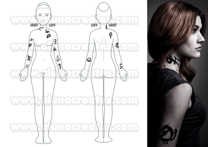 Shadowhunters | Temporary Tattoos | FULL SET - AlunaCreates