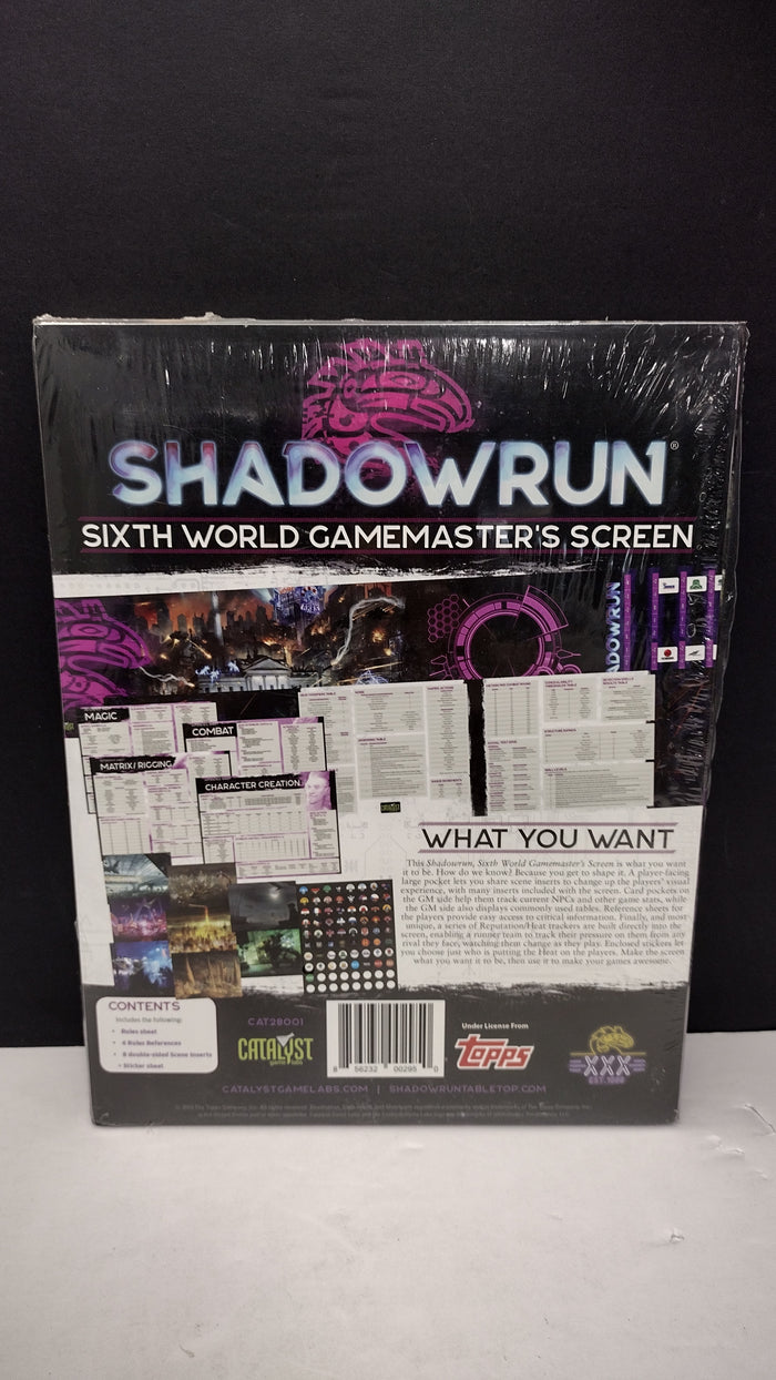 Shadowrun RPG (6th Edition) - Gamemaster Screen. Catalyst Game Labs  New, Sealed