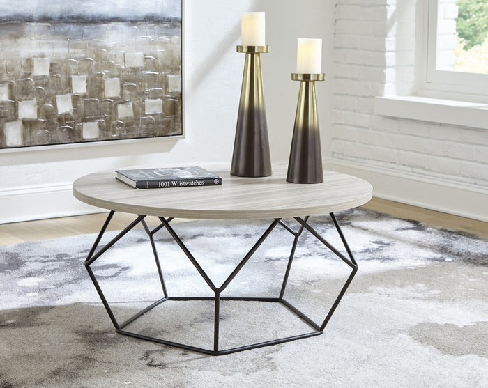 SILVANO 36" Wide Round Coffee Table