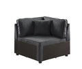 Silvester - Modular Wedge With Pillow - Gray Fabric