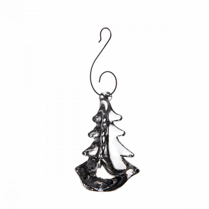 "Simon Pearce : Glass Vermont Evergreen Ornament -"