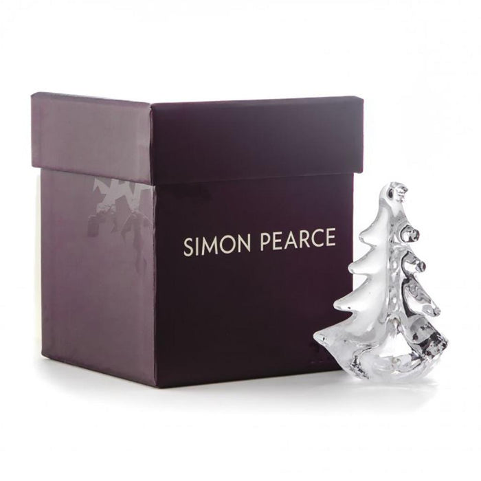 "Simon Pearce : Glass Vermont Evergreen Ornament -"