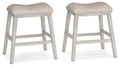 Skempton - Upholstered Stool (Set of 2) - White