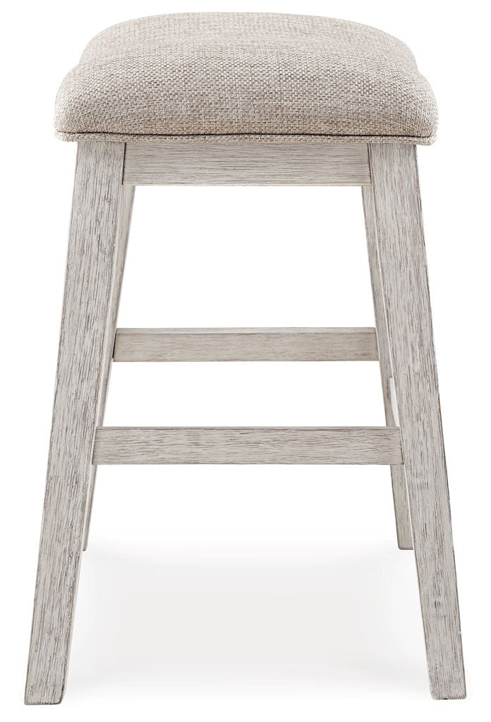 Skempton - Upholstered Stool (Set of 2) - White