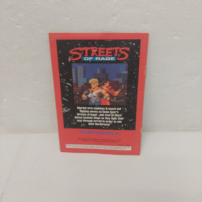 Sonic the Hedgehog 2 Sega Game Gear Manual ONLY
