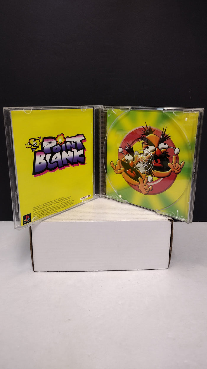 Sony PlayStation Point Blank Original Jewel Case & Manual ONLY - No Game