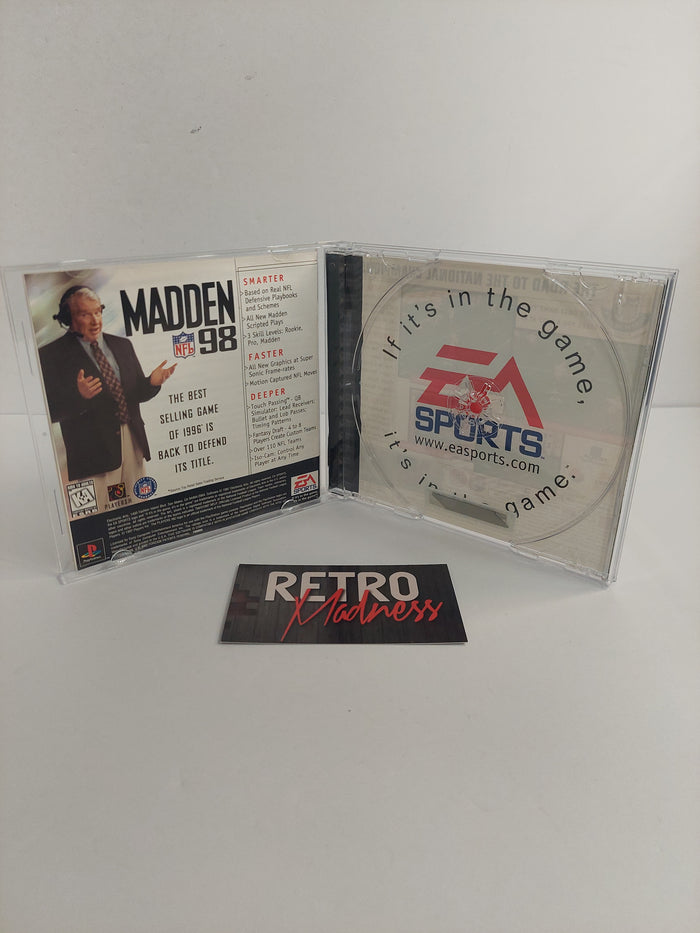 Sony PlayStation PS1 EA Sports NCAA Football 98 Case and Manual ONLY