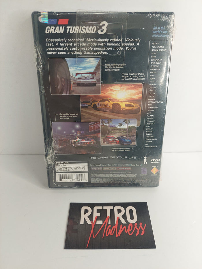 Sony PlayStation PS2 Gran Turismo 3 A-Spec Greatest Hits
