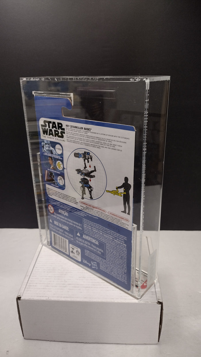 Star Wars: The Force Awakens Rey (Starkiller Base) 3.75" Action Figure – AFA Graded 8.5 NM+ (MIB)