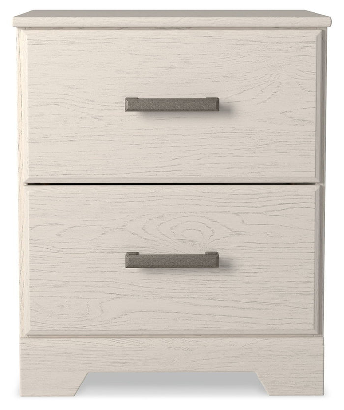 Stelsie - Two Drawer Night Stand - White