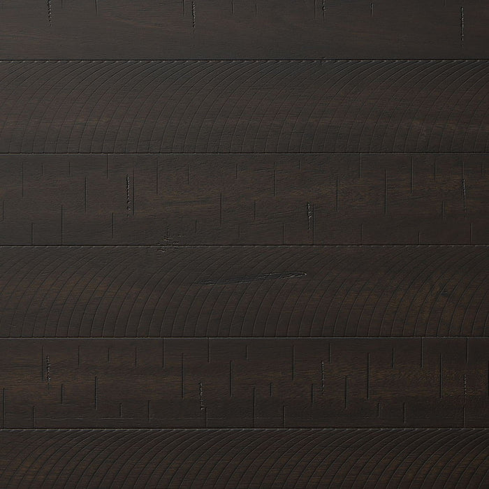 Stone - End Table With PU Base - Dark Walnut