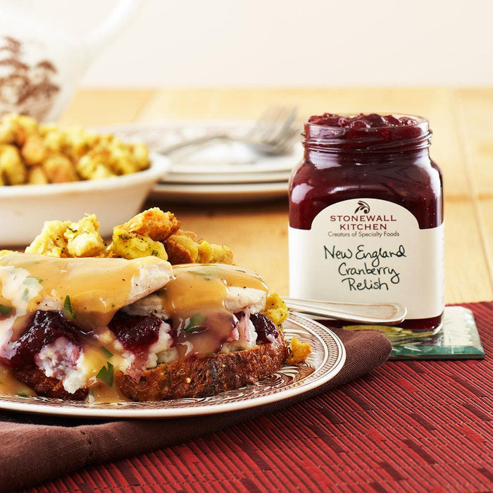 Stonewall Kitchen crafts this New England Cranberry Relish with sweet, ripe cranberries and bright zesty orange.