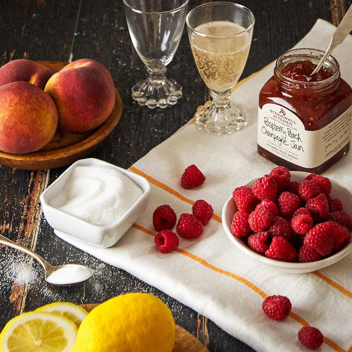 "Stonewall Kitchen : Raspberry Peach Champagne Jam -"