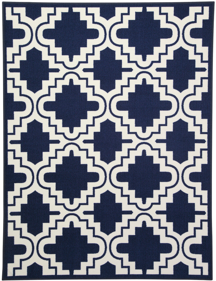 Sweeny Blue 5' x 6.7' Rug