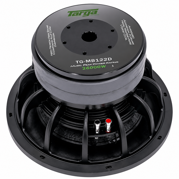 Targa TG-MB122D Mamba Series 12″ DVC D2 Subwoofer (26000W)