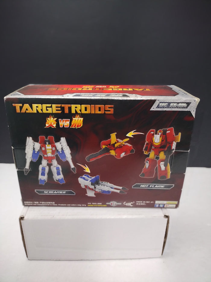 TFC Toys Targetroids EX-004 Screamer & Hot Flame 2-Pack (Open Box / Complete)
