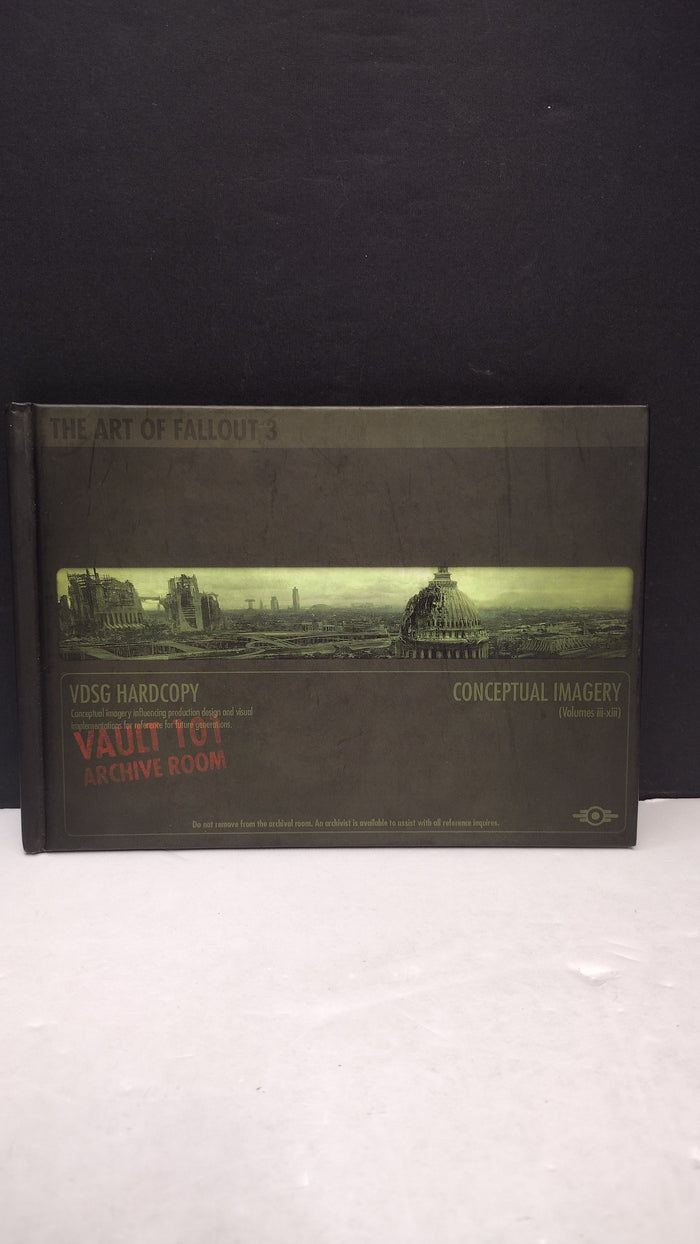 The Art of Fallout 3 VDSG Hardcover Art Book Vault 101 Archive Room