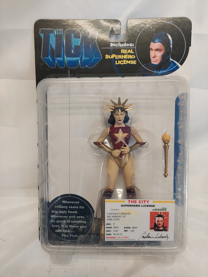 The Tick Captain Liberty Figure with Superhero License