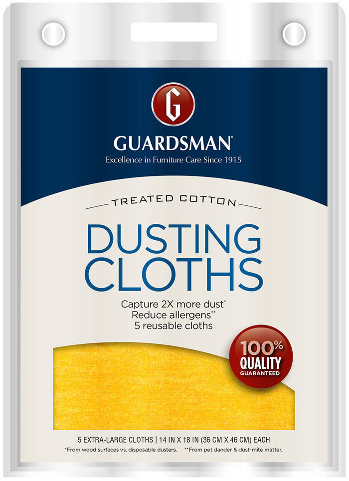Treated Cotton Dusting Cloth, 5 count