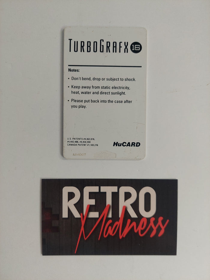 Turbo Grafx 16 Keith Courage in Alpha Zones Game HuCard