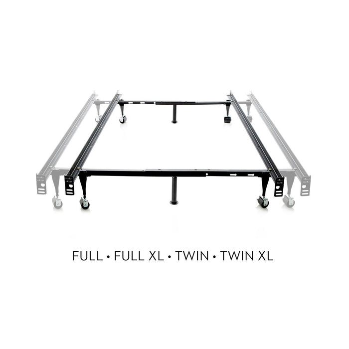 Twin / Full Adjustable Bed Frame - Wheels