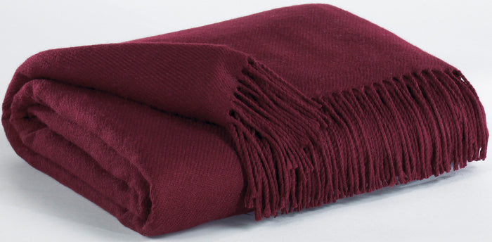 Vale Burgundy Decorative Throw