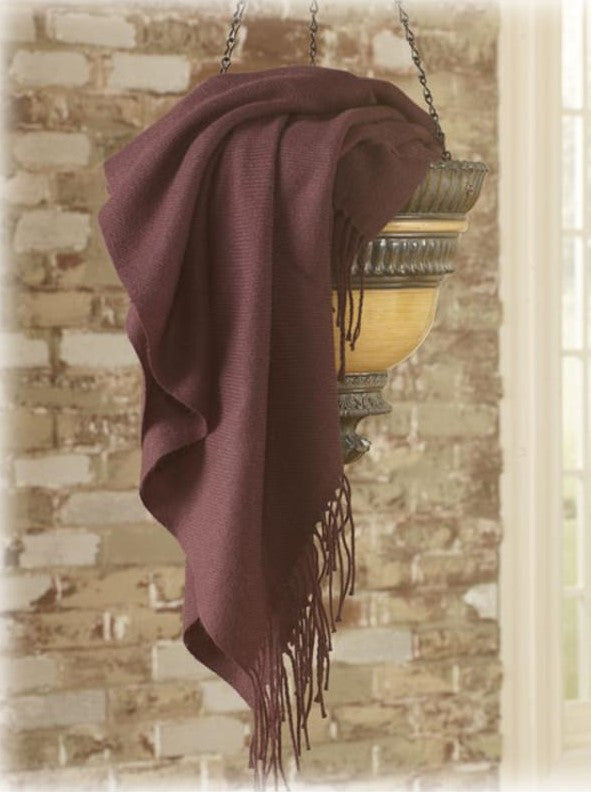 VALE Eggplant Decorative Throw