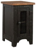 Valebeck - Chair Side End Table - Black / Brown