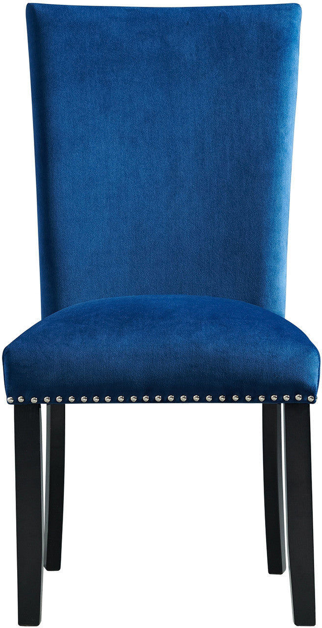 VALERY Blue Velvet 20" Wide Dining Chair