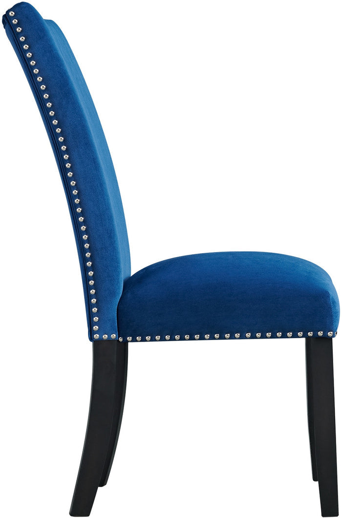 VALERY Blue Velvet 20" Wide Dining Chair