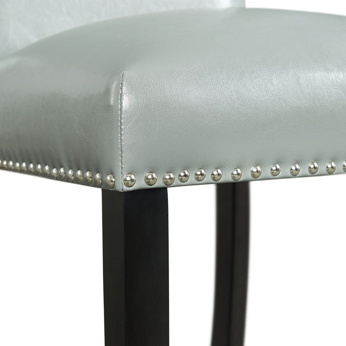 VALERY Gray Faux Leather 20" Wide Counter Chair
