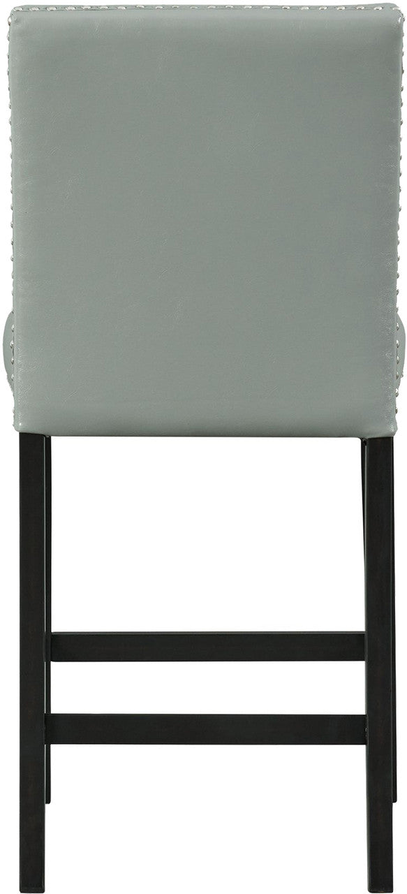VALERY Gray Faux Leather 20" Wide Counter Chair