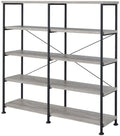 VARELA Gray 60" Wide Bookshelf